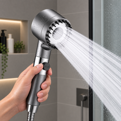 3 Mode High Pressure Shower Head